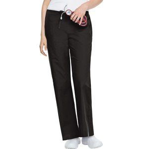 ScrubZone Women's Black Flare Leg Scrub Pant